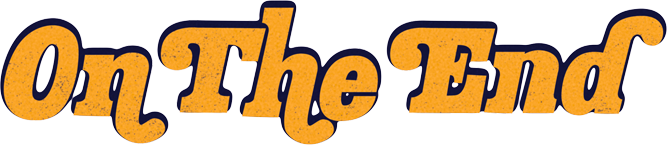 on the end - title treatment - logo